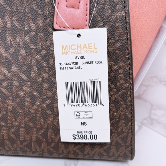 Michael Kors Avril Small Top Zip Satchel - Picture 3 of 9